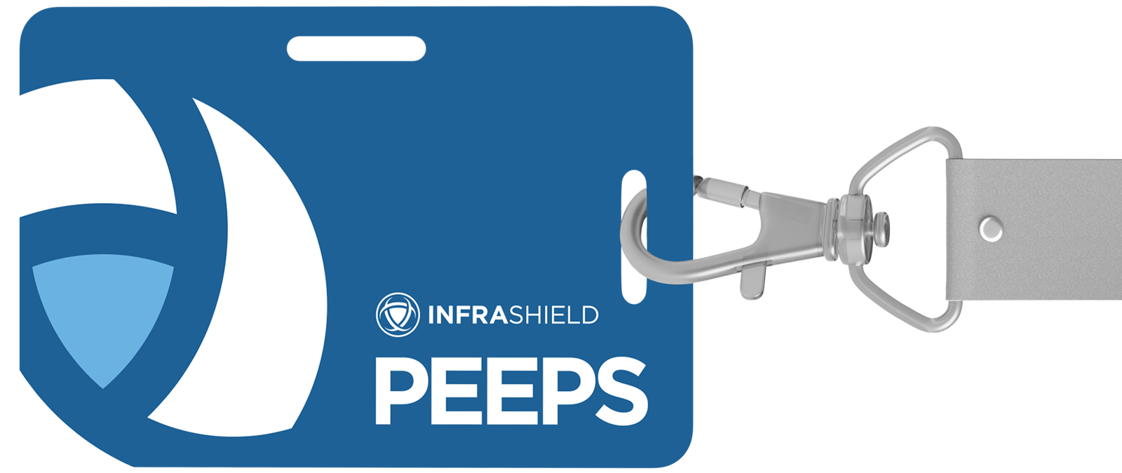PEEPS smart card with lanyard (front)